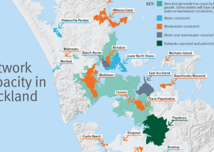 Watercare Network Constraints Map